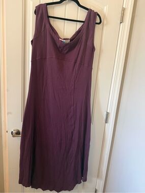 Free People Sleeveless V-Neck Maxi Dress in Plum